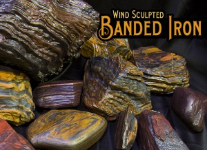 AA Grade Banded Iron Formation (BIF) for sale in Wyoming. Sculptured Wind Slicks