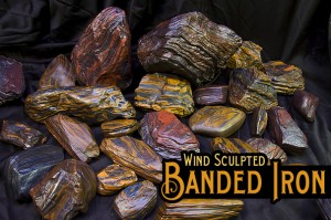 AA Grade Banded Iron Formation (BIF) for sale in Wyoming. Sculptured Wind Slicks