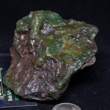 Wyoming Nephrite Jade specimen of Apple Green/Emerald Turtleback jade