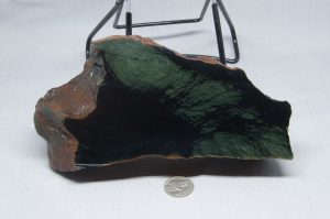 Rare Edwards Black Nephrite Jade with Frogskin green patterns