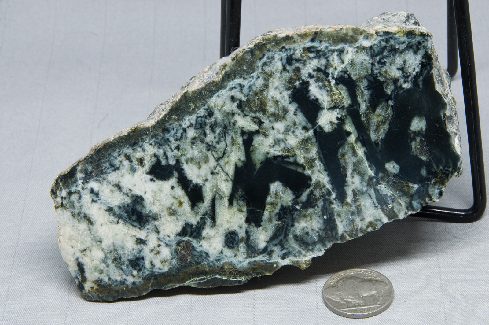 Edwards Black Nephrite Jade w/crystals