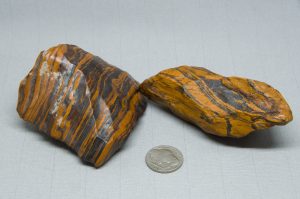 Naturally carved and polished wind slicks from Wyoming, USA of Genesis-Banded Iron Formation-Seer Stones. A grounding experience with 2 billion year old Genesis Stone, a type of Banded Iron Formation (BIF).