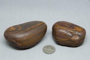 Naturally carved and polished wind slicks from Wyoming, USA of Genesis-Banded Iron Formation-Seer Stones. A grounding experience with 2 billion year old Genesis Stone, a type of Banded Iron Formation (BIF).