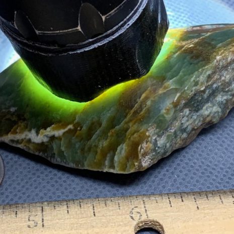 Wyoming apple green nephrite jade polished