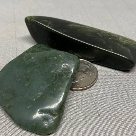 Bull Canyon Wyoming nephrite jade tumbled