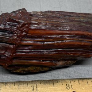 Red Banded Iron formation Genesis Stone wind slicked specimens Wyoming USA