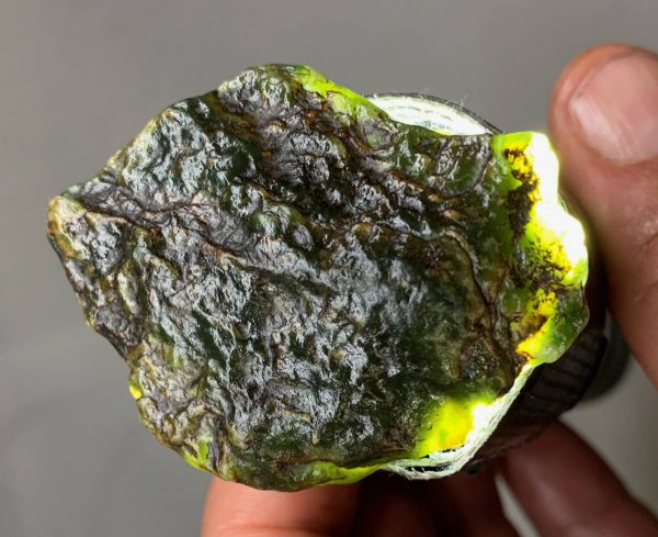 Bull Canyon Wyoming nephrite jade wind slicked specimens - light olive/apple