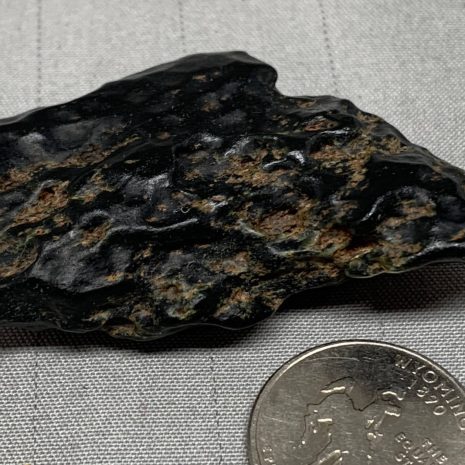 cinder_2a Dark Emerald Cinder nugget of Wyoming nephrite jade with crystal pockets
