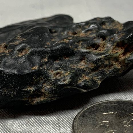 cinder_2b Dark Emerald Cinder nugget of Wyoming nephrite jade with crystal pockets