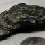 Dark Emerald Cinder nugget of Wyoming nephrite jade with crystal pockets