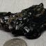 Dark Emerald Cinder nugget of Wyoming nephrite jade with crystal pockets