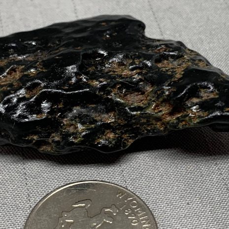 cinder_2f Dark Emerald Cinder nugget of Wyoming nephrite jade with crystal pockets
