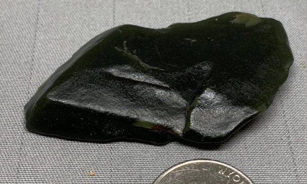 Bull Canyon Wyoming nephrite jade wind slicked specimens - gemmy olive