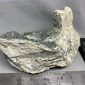 Wyoming medium olive nephrite jade with quartz crystals in rough chunks NQ-3