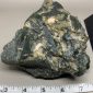 Wyoming Wind Slick Dark Olive Nephrite w/quartz crystals