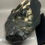 Dark Olive Nephrite w/quartz crystals Windslick cut bottom
