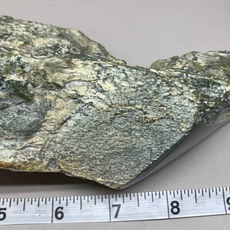 Apple/Olive Wyoming Nephrite Jade Wind Slick w/polished areas