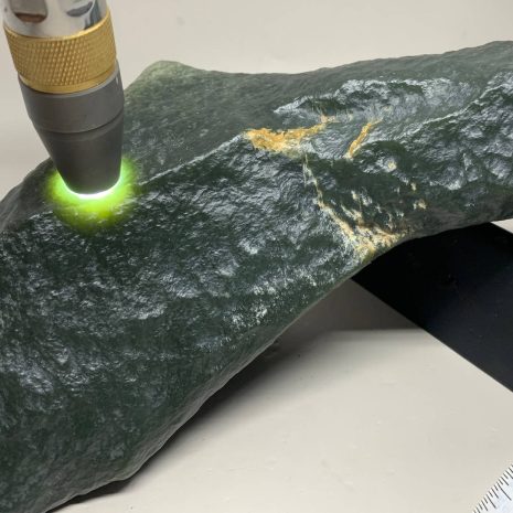 Olive Wyoming Nephrite Jade Wind Slick