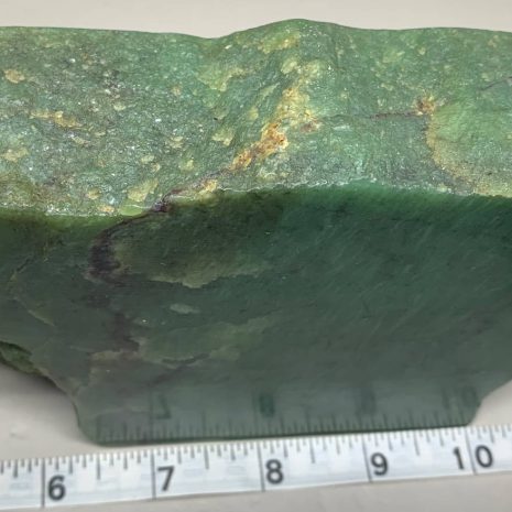 Polished Apple Green Wyoming Nephrite jade with Hanging webs