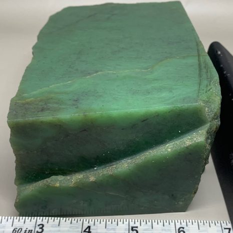 Apple Green Wyoming Nephrite jade with Hanging webs