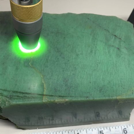 Apple Green Wyoming Nephrite jade with Hanging webs