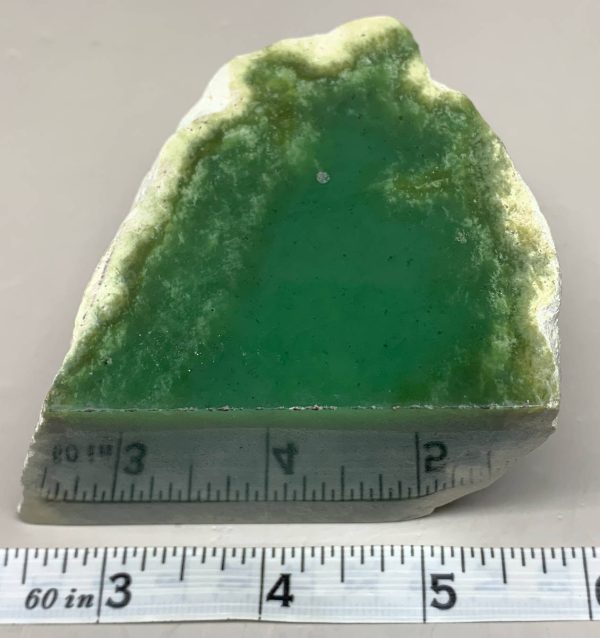 Polished Apple Green Wyoming Nephrite jade possible Bull Canyon