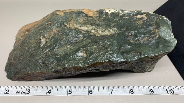 S2 - Wyoming Sage Nephrite Jade w/ pseudomorphed Quartz Crystals