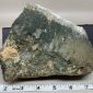 Wyoming Dark Sage Nephrite w/quartz crystals