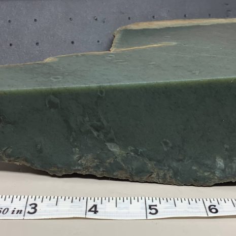 Wyoming Sage Nephrite with pseudomorph Quartz Crystals