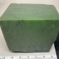 Solid block of British Columbian BC nephrite jade with spots